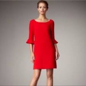 Kate Spade Red Dress with Bell Sleeves